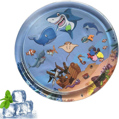 Baby Kids Water Mat Toys Inflatable Tummy Time Leakproof Water Mat