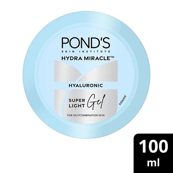 POND'S Super Light Gel Oil-Free Moisturiser with Hyaluronic Acid & Vitamin E — 48-Hour Non-Sticky Hydration for Oily & All Skin Types