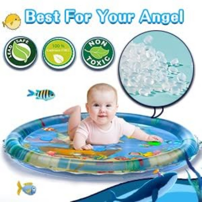 Baby Kids Water Mat Toys Inflatable Tummy Time Leakproof Water Mat