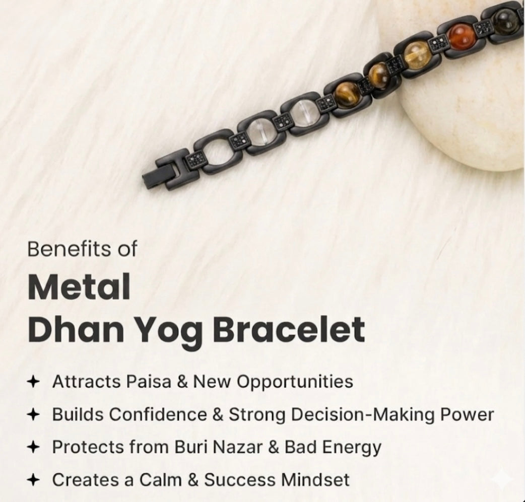 Rinmukteshwar Siddh Metal Dhan Yog™ Bracelet – Gold Plated