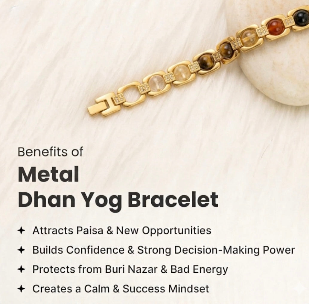 Rinmukteshwar Siddh Metal Dhan Yog™ Bracelet – Silver Plated
