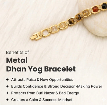 Rinmukteshwar Siddh Metal Dhan Yog™ Bracelet – Silver Plated