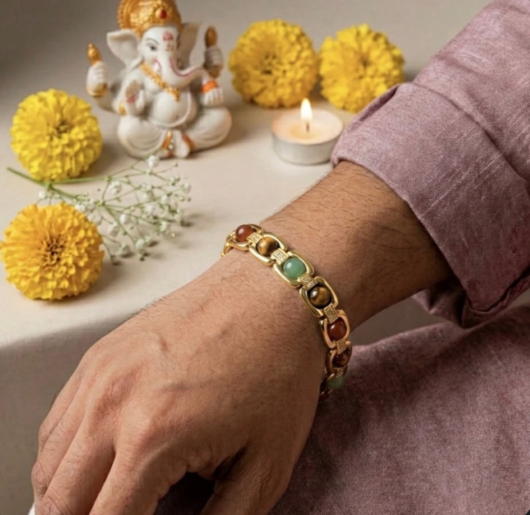 Rinmukteshwar Siddh Metal Dhan Yog™ Bracelet – Silver Plated