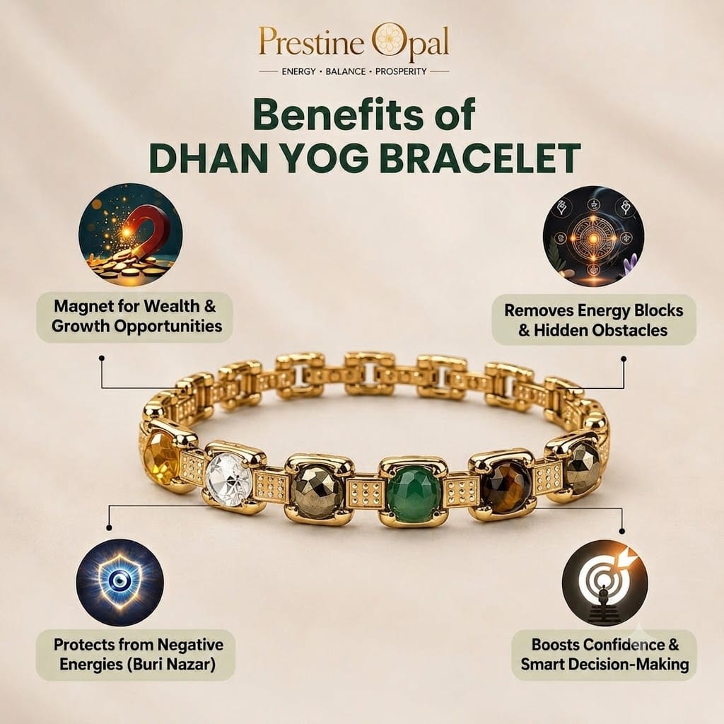 Rinmukteshwar Siddh Metal Dhan Yog™ Bracelet – Silver Plated