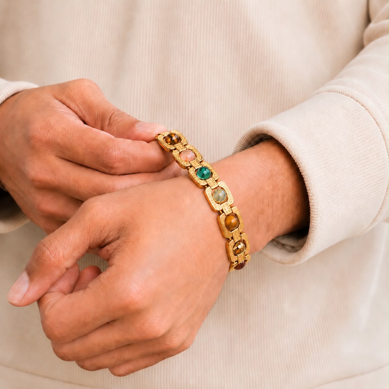 Rinmukteshwar Siddh Metal Dhan Yog™ Bracelet – Gold Plated