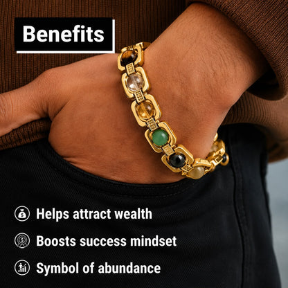 Rinmukteshwar Siddh Metal Dhan Yog™ Bracelet – Gold Plated
