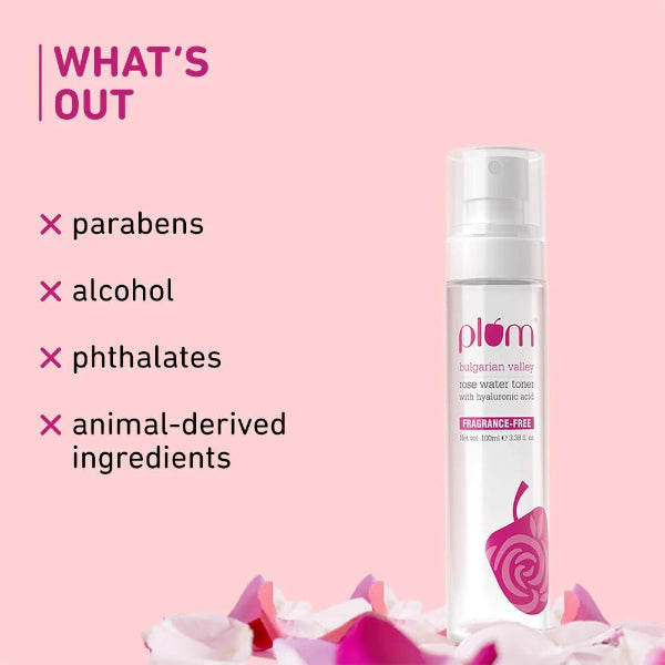 Plum Bulgarian Valley Rose Water Toner For Dry Skin