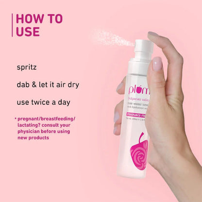Plum Bulgarian Valley Rose Water Toner For Dry Skin