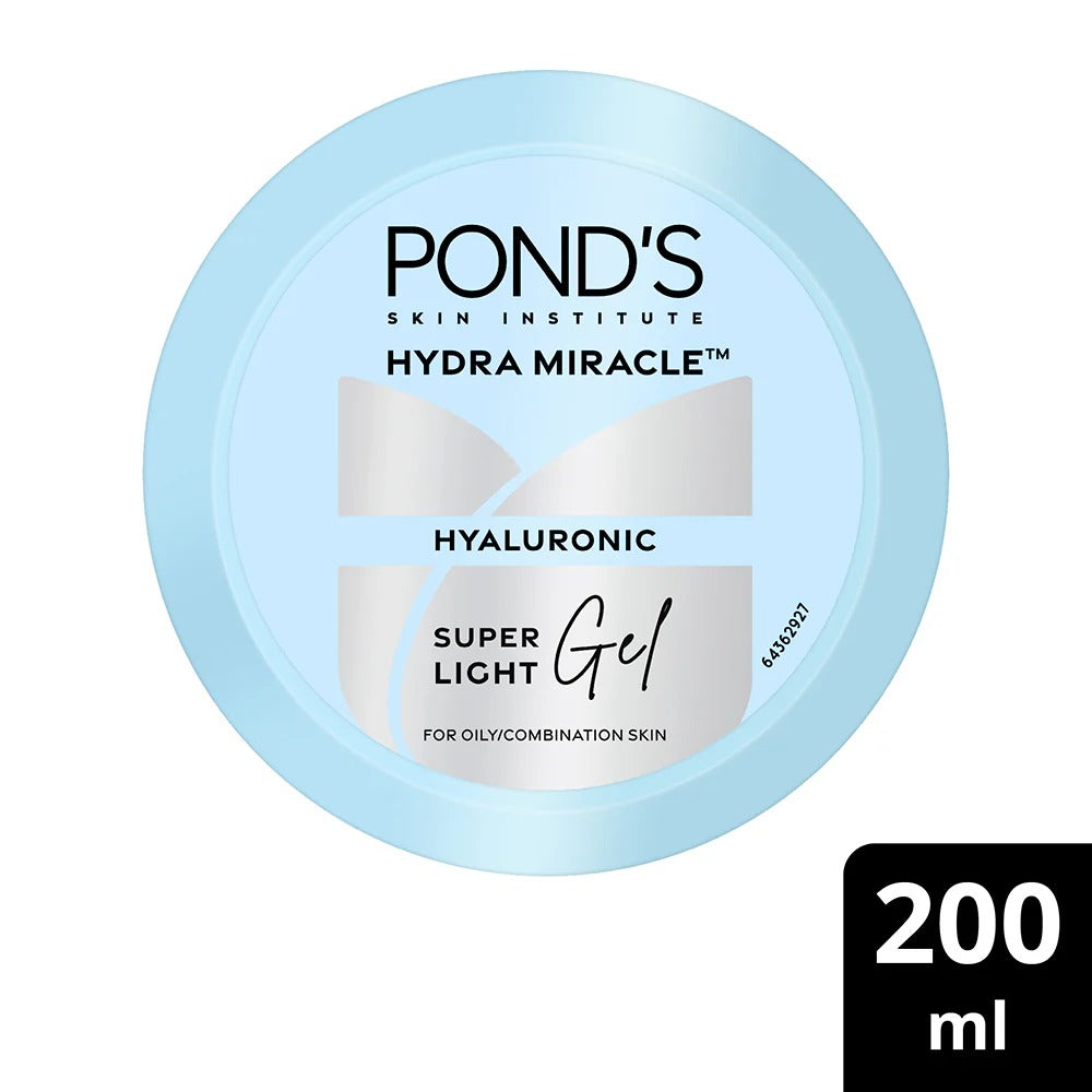 POND'S Super Light Gel Oil-Free Moisturiser with Hyaluronic Acid & Vitamin E — 48-Hour Non-Sticky Hydration for Oily & All Skin Types