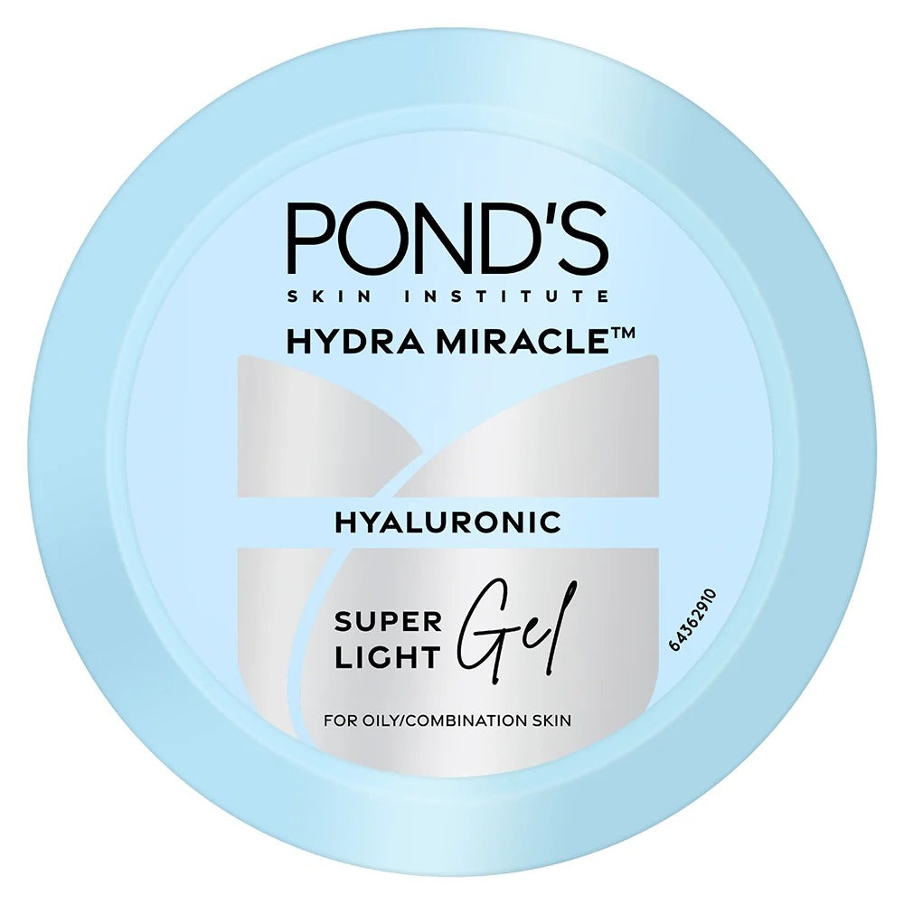 POND'S Super Light Gel Oil-Free Moisturiser with Hyaluronic Acid & Vitamin E — 48-Hour Non-Sticky Hydration for Oily & All Skin Types