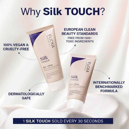 FLiCKA Silk Touch 3-in-1 Primer + Moisturizer — Blurs 100% of Pores